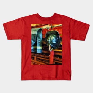 Firemen - Fireman's Helmet and Jacket Kids T-Shirt